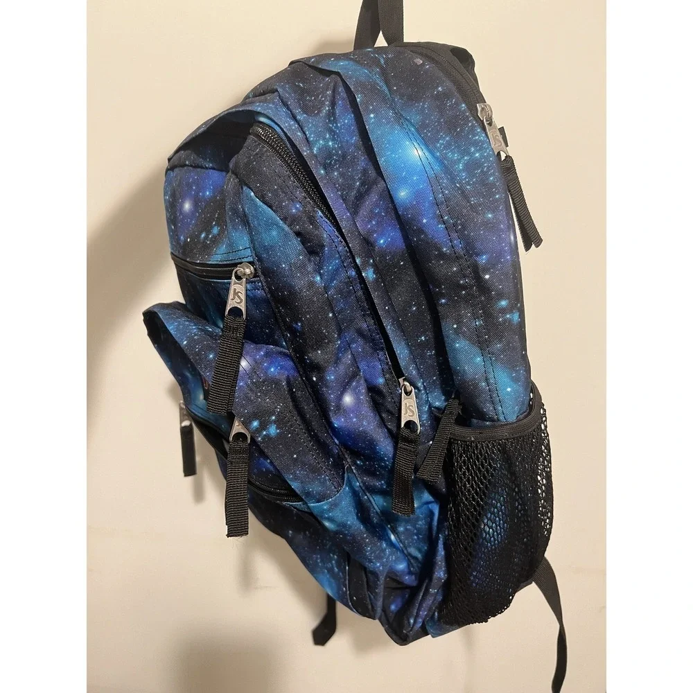 Jansport Galaxy Stars Space Backpack Big Kids Laptop‎ Padded Compartment Retro